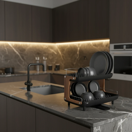 آبچکان دوطبقه رومیزی شقایق چوب