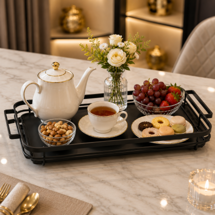 سینی پذیرایی فلزی