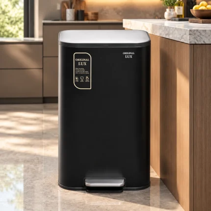سطل زباله 30 لیتر استیل اورجینال لوکس 6030
